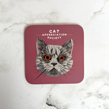 Load image into Gallery viewer, Cat Appreciation Society Coasters