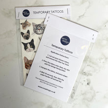 Load image into Gallery viewer, Cat Appreciation Society Temporary Tattoos