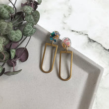 Load image into Gallery viewer, Confetti Dangly Geometric Earrings