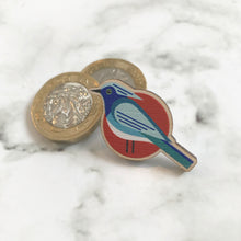 Load image into Gallery viewer, Wooden Pin Badge - Celestial Monarch