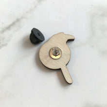 Load image into Gallery viewer, Wooden Pin Badge - Northern Cardinal