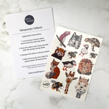 Load image into Gallery viewer, Temporary Tattoos - Animals