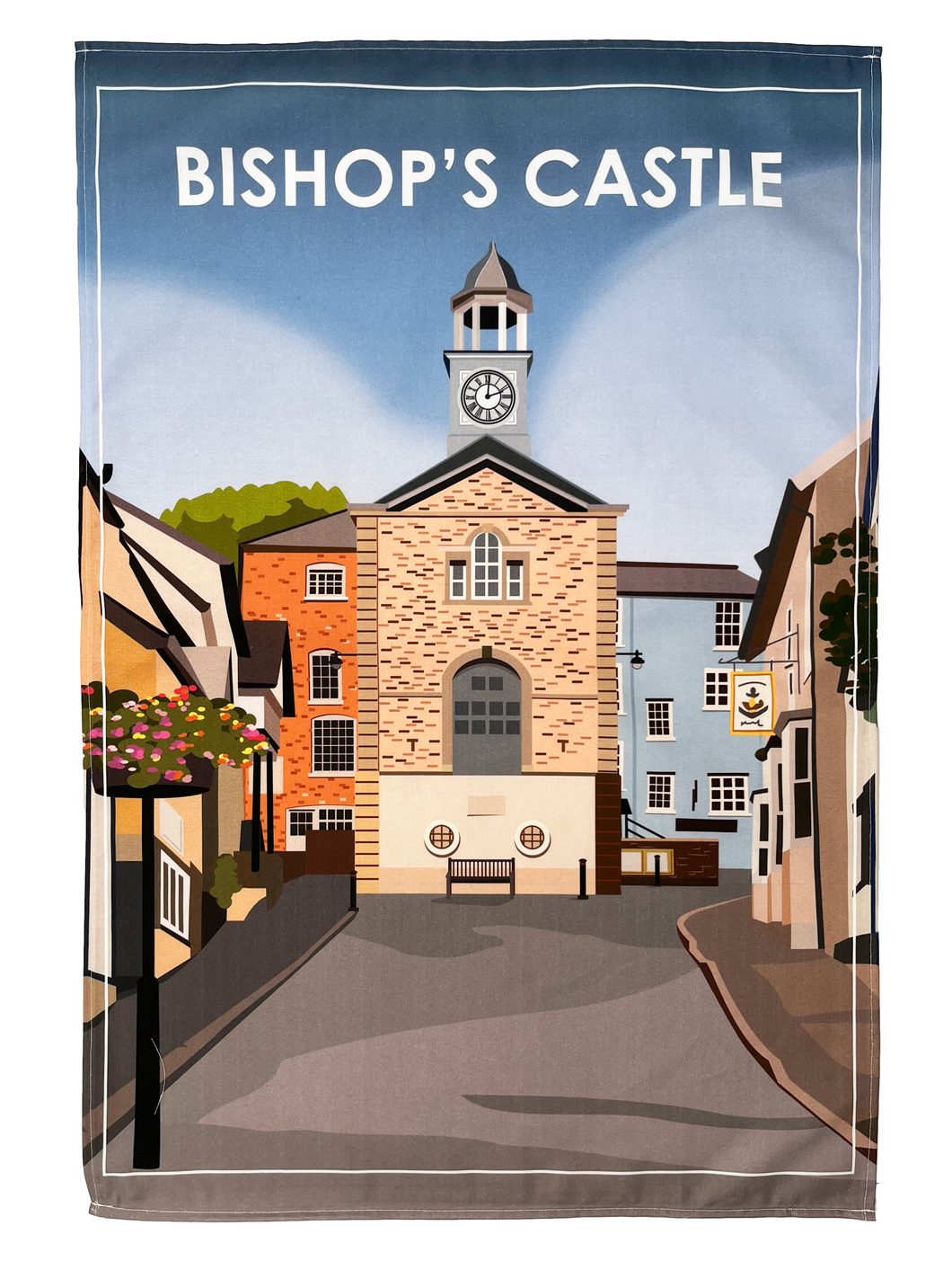 Bishop's Castle Tea Towel