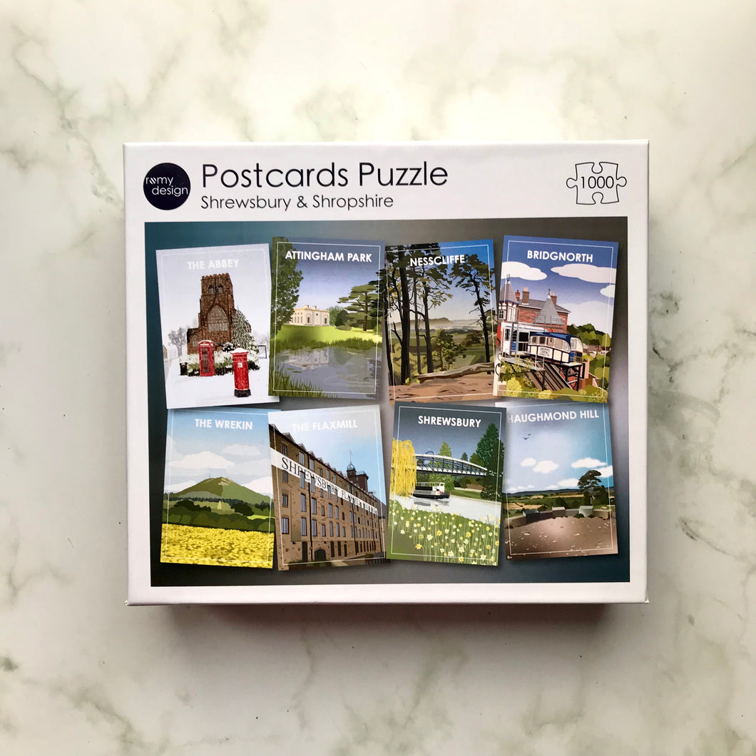 Postcards Puzzle - Shrewsbury & Shropshire