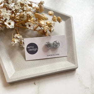 Silver Leaf Earring Studs