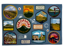 Load image into Gallery viewer, Shropshire Explorer Tea Towel
