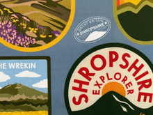 Load image into Gallery viewer, Shropshire Explorer Tea Towel
