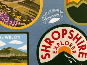 Shropshire Explorer Tea Towel