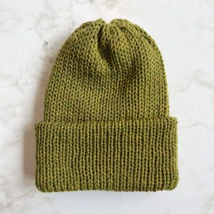Beanie - Olive Green Mix