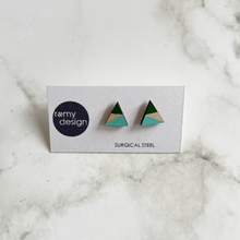 Load image into Gallery viewer, Mini Wooden Earring Studs
