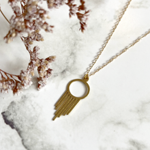 Load image into Gallery viewer, Circular Fringed Necklace
