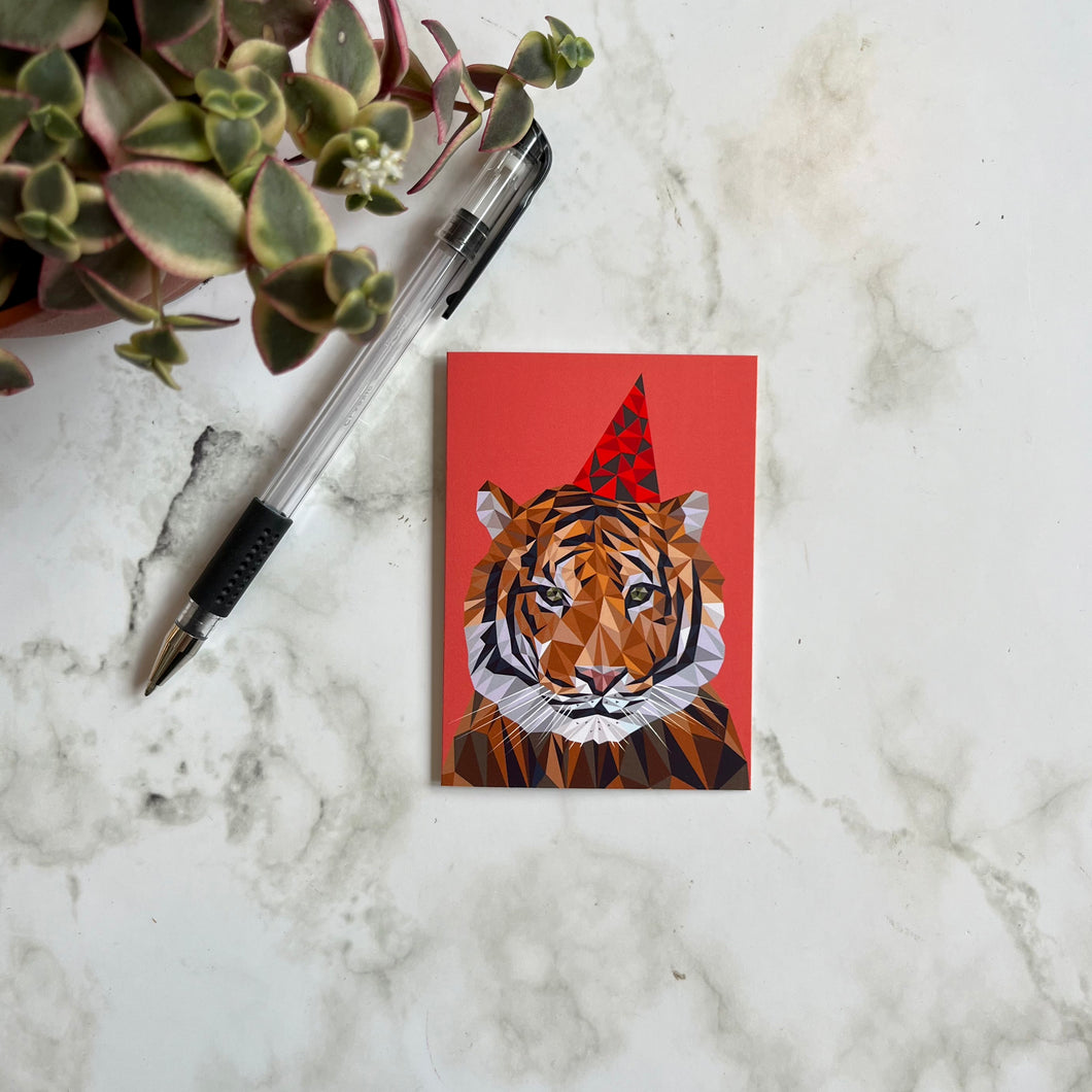 Party Tiger Mini Card