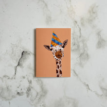 Load image into Gallery viewer, Party Giraffe Mini Card
