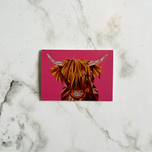 Highland Cow Mini Card