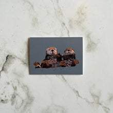 Load image into Gallery viewer, Sea Otters Mini Card
