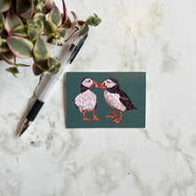 Load image into Gallery viewer, Puffins Mini Card
