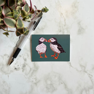 Puffins Mini Card