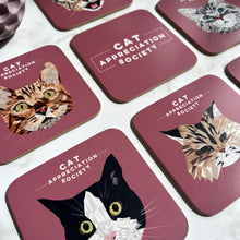 Load image into Gallery viewer, Cat Appreciation Society Coasters
