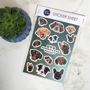 Dog Appreciation Society Sticker Sheet