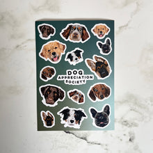 Load image into Gallery viewer, Dog Appreciation Society Sticker Sheet
