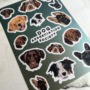 Dog Appreciation Society Sticker Sheet