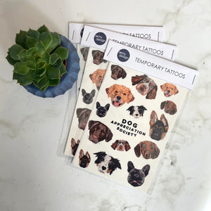 Dog Appreciation Society Temporary Tattoos