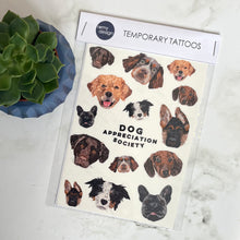 Load image into Gallery viewer, Dog Appreciation Society Temporary Tattoos
