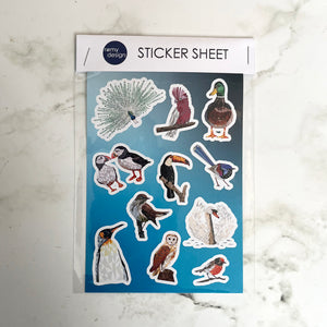 Birds Sticker Sheet