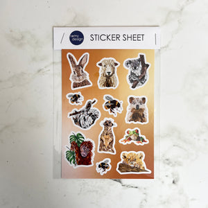 Animals Sticker Sheet