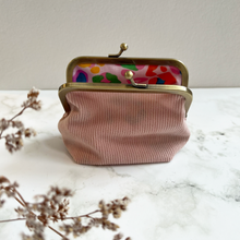Load image into Gallery viewer, Light Blush Corduroy Metal Framed Purse
