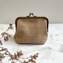 Load image into Gallery viewer, Beige Corduroy Metal Framed Purse
