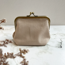 Load image into Gallery viewer, Cream Corduroy Metal Framed Purse
