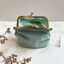 Load image into Gallery viewer, Mint Green Corduroy Metal Framed Purse
