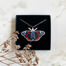 Load image into Gallery viewer, Red Admiral Butterfly Necklace
