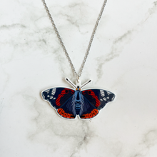 Load image into Gallery viewer, Red Admiral Butterfly Necklace
