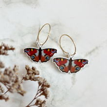 Load image into Gallery viewer, Peacock Butterfly Earrings
