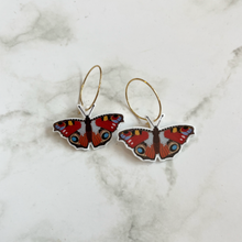 Load image into Gallery viewer, Peacock Butterfly Earrings
