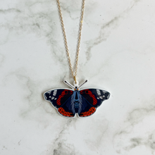 Load image into Gallery viewer, Red Admiral Butterfly Necklace
