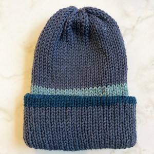 Beanie - Blue Striped