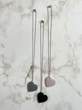 Load image into Gallery viewer, Metallic Pink Heart Necklace
