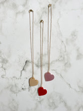 Load image into Gallery viewer, Pearl Pink Heart Necklace
