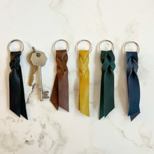 Load image into Gallery viewer, Yellow Leather Keyring
