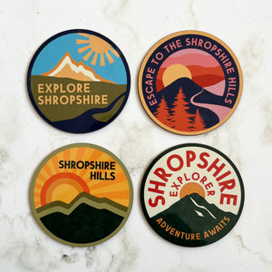 Shropshire Circular Coasters