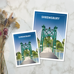 Shrewsbury Porthill Bridge Travel Print