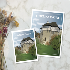 Stokesay Castle Travel Print