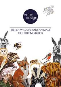 British Wildlife and Animals Colouring Book