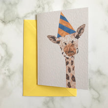 Load image into Gallery viewer, Party Giraffe Card
