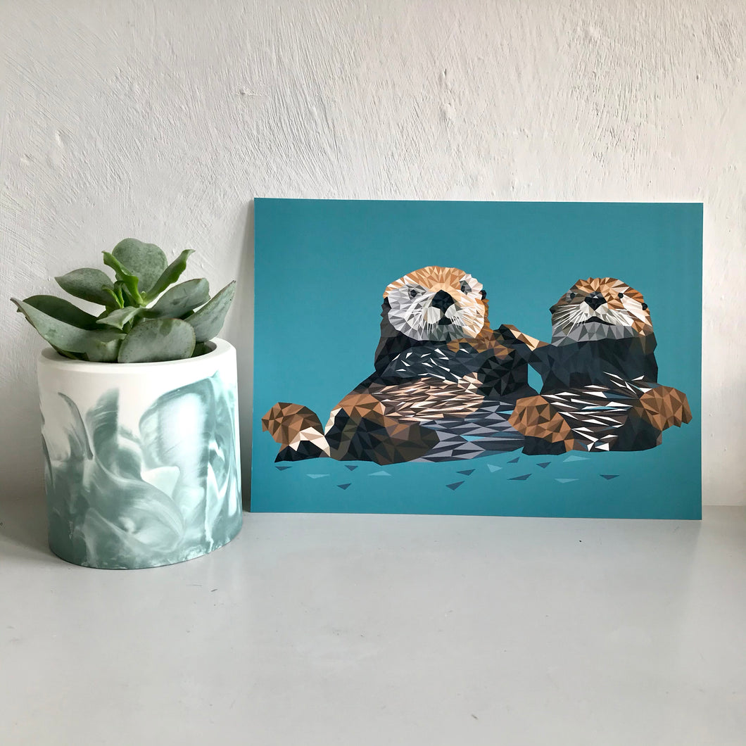 Otter Duo Print