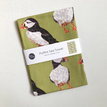 Load image into Gallery viewer, Puffins Tea Towel
