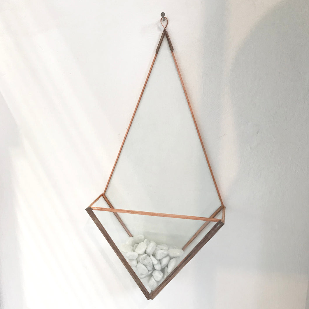 Glass Backed Wall Mounted Planter